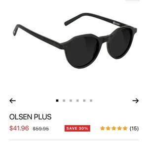 Glassy Eyewear - Olsen Plus Black Sunglasses (Mikemo Capaldi)